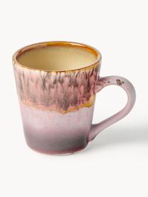 Handbemalte Keramik-Espressotassen 70's mit reaktiver Glasur, 4er-Set, Keramik, Bunt, Ø 6 x H 6 cm, 80 ml