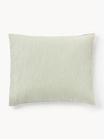 Poszewka na poduszkę z perkalu Leonora, Oliwkowy zielony, S 40 x L 80 cm