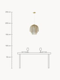 Metall-Pendelleuchte Louie, Lampenschirm: Metall, pulverbeschichtet, Baldachin: Metall, pulverbeschichtet, Goldfarben, Ø 40 x H 43 cm