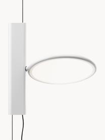 Lámpara para colgar pequeña regulable Ok, Pantalla: plástico, Estructura: aluminio recubierto, Blanco, An 20 x Al 27 cm