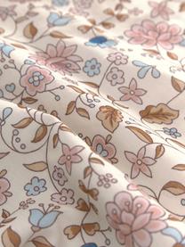 Housse de coussin paisley Lilou, 100 % coton, Vieux rose, beige, bleu, larg. 45 x long. 45 cm