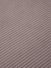 Sofa-Hocker Lennon aus Cord, Bezug: Cord (92 % Polyester, 8 %, Gestell: Massives Kiefernholz, Spe, Füße: Kunststoff Die Füße befin, Cord Taupe, B 88 x T 88 cm