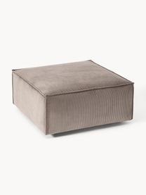 Sofa-Hocker Lennon aus Cord, Bezug: Cord (92 % Polyester, 8 %, Gestell: Massives Kiefernholz, Spe, Cord Taupe, B 88 x T 88 cm