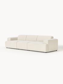 Sofa Melva (4-Sitzer), Bezug: 100 % Polyester Der strap, Gestell: Massives Kiefern- und Fic, Füße: Kunststoff Dieses Produkt, Webstoff Off White, B 319 x T 101 cm