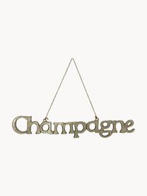 Baumanhänger Champagne, Metall, beschichtet, Goldfarben, B 27 x H 5 cm