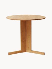 Okrúhly stôl z dubového dreva Trefoil, Ø 75 cm, Dubové drevo, Dubové drevo, Ø 75 cm