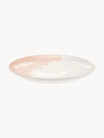 Platos llanos de porcelana Rosie, 2 uds., Porcelana, Blanco, rosa, Ø 26 x Al 2 cm