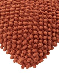Kissenhülle Indi mit strukturierter Oberfläche in Rostrot, 100% Baumwolle, Rostrot, B 30 x L 50 cm