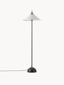 Stojacia lampa s mramorovým podstavcom Vica, Biela, čierna, mramorovaná, V 160 cm