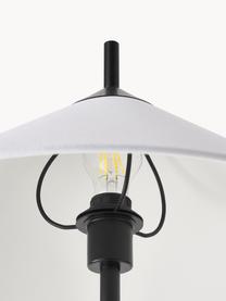 Lampa podłogowa z podstawą z marmuru Vica, Biały, czarny, marmurowy, Ø 50 x W 160 cm