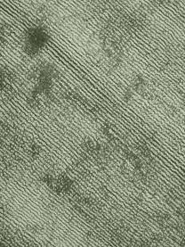 Ručně tkaný kulatý viskózový koberec Jane, Tmavě zelená, Ø 150 cm (velikost M)