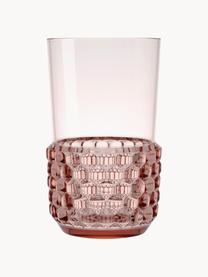 Szklanka Jellies, 4 szt., Tworzywo sztuczne, Jasny różowy, Ø 9 x W 15 cm, 600 ml