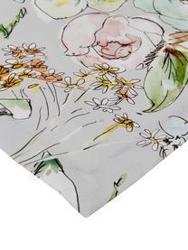 Nappe en coton avec motif de fleurs Angelina, 100 % coton, Multicolore, Pour 4 à 6 pers. (larg. 130 x long. 170 cm)