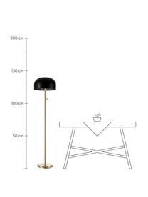 Lampadaire Blanca, Noir, couleur dorée, Ø 35 x haut. 140 cm