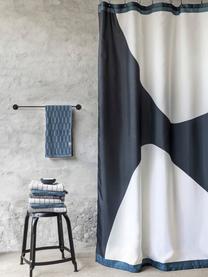 Cortina de baño Rock, Poliéster, Negro, blanco, An 150 x Al 200 cm
