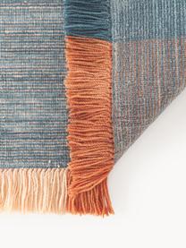 Alfombra de lana a cuadros con flecos Bliss, 80% lana (certificado RWS), 20% algodón 

Las alfombras de lana se pueden aflojar durante las primeras semanas de uso, la pelusa se reduce con el uso diario., Multicolor, An 160 x L 230 cm (Tamaño M)