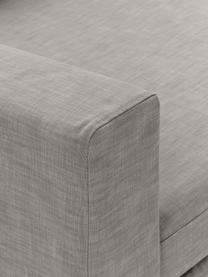 Módulo de esquina sofá Russell, desenfundable, Tapizado: 100% algodón Alta resiste, Tapizado: relleno de espuma, Estructura: madera contrachapada de p, Patas: plástico, Tejido gris, An 103 x F 103 cm