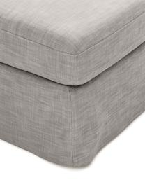 Moduł narożny Russell, Tapicerka: 100% bawełna Dzięki tkani, Stelaż: lite drewno sosnowe z cer, Nogi: tworzywo sztuczne, Szara tkanina, S 103 x G 103 cm