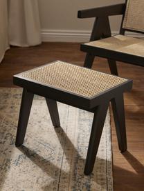 Stolička s vídeňskou pleteninou Sissi, Černá, světle béžová, Š 52 cm, V 42 cm