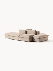 Salon lounge modulable XL Felix, Tissu beige, larg. 360 x prof. 240 cm