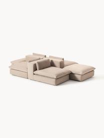 Salon lounge modulable XL Felix, Tissu beige, larg. 360 x prof. 240 cm