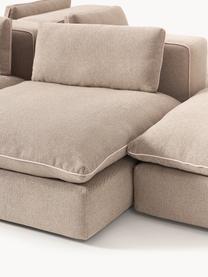 Salon lounge modulable XL Felix, Tissu beige, larg. 360 x prof. 240 cm