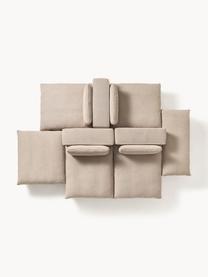 Salon lounge modulable XL Felix, Tissu beige, larg. 360 x prof. 240 cm