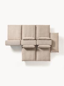 Salon lounge modulable XL Felix, Tissu beige, larg. 360 x prof. 240 cm