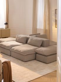 Salon lounge modulable XL Felix, Tissu beige, larg. 360 x prof. 240 cm