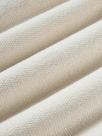 Funda de cojín de lana decorativa Aylin, 85% algodón, 15% poliéster, Tonos beige, An 50 x Al 50 cm