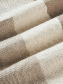 Funda de cojín de lana con diseño abstracto Aylin, 85% lana, 15% algodón, Tonos beige, An 50 x Al 50 cm