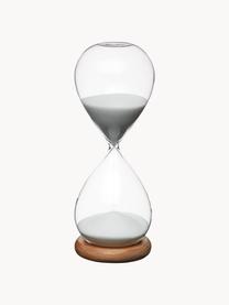 Přesýpací hodiny Natural, Transparentní, tmavé dřevo, Ø 8 cm, V 22 cm