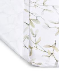 Chemin de table Fairytale, 100 % polyester, Blanc, tons verts, larg. 40 x long. 145 cm