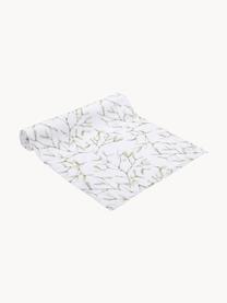 Tischläufer Fairytale mit Mistelzweig-Muster, 100 % Polyester, Weiss, Grüntöne, B 40 x L 145 cm