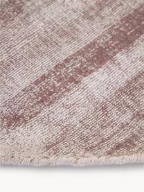 Okrągły ręcznie tkany dywan z wiskozy Jane, Lawendowy, Ø 115 cm (Rozmiar S)