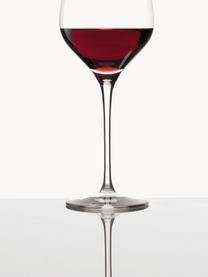 Kristallen rode wijnglazen Exquisit, 6 stuks, Kristalglas, Transparant, Ø 7 x H 24 cm, 480 ml