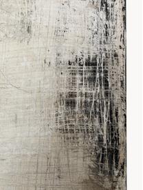 Handbeschilderde canvasdoek Mare, Frame: dennenhout, Beige- en grijstinten, B 90 x H 120 cm