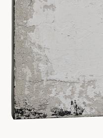 Handgemaltes Leinwandbild Mare, Bild: Acrylfarbe auf Leinwand, Rahmen: Tannenholz, Beige- und Grautöne, B 90 x H 120 cm