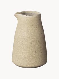 Ručne vyrobená kanvička na mlieko Kumi, Glazúrovaná kamenina, Svetlobéžová, 290 ml