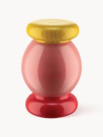 Macinaspezie Twergi, Legno di faggio, macinino in ceramica, Rosa, rosso, giallo acceso, Ø 7 x Alt. 11 cm