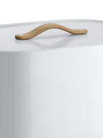 Portapane di design Emma, Manico: legno di faggio, Bianco con sfumature bluastre, Larg. 33 x Alt. 17 cm
