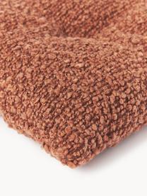 Bouclé zitkussen Bellamie, 2 stuks, Weeftechniek: renforcé Draaddichtheid 1, Bouclé terracotta, B 40 x L 40 cm