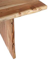 Mesa de madera de acacia Eneas, Madera, Madera clara, An 200 x F 95 cm