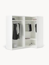 Modularer Eck-Kleiderschrank Simone, 215 cm Breite, mehrere Varianten, Korpus: Spanplatte, melaminbeschi, Holz, Beige, Basic Interior, B 215 x H 200 cm, mit Eckmodul