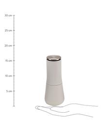 Salz- und Pfeffermühlen-Set Milltop, 2-tlg., Korpus: Kunststoff (TPE und ABS),, Mahlwerk: Keramik, Deckel: Edelstahl, Grau, Dunkelgrau, Ø 7 x H 17 cm