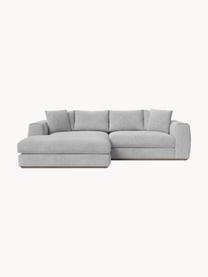 Ecksofa Vienna (4-Sitzer), Bezug: 100 % Polyester Der strap, Webstoff Grau, B 284 x T 170 cm, Eckteil links