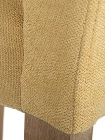 Silla tapizada Dudek, Tapizado: poliéster, Estructura: madera de caucho, Amarillo, An 47 x Al 101 cm