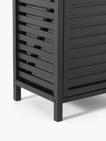 Kosz na pranie z półką Kit, Stelaż: drewno bambusowe z certyf, Czarny, antracytowy, S 40 x W 95 cm