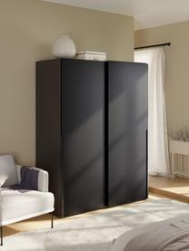 Armoire modulaire à portes coulissantes Leon, larg. 150 cm, plusieurs variantes, Noir, Basic Interior, larg. 150 x haut. 200 cm