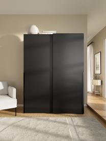 Armoire modulaire à portes coulissantes Leon, larg. 150 cm, plusieurs variantes, Noir, Basic Interior, larg. 150 x haut. 200 cm